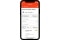De afbeelding toont de mobiele weergave voor monitoring via ViGuide