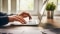 Product registration: hands typing on a laptop